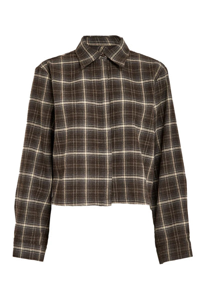 Minus - MSregine Checked Shirt - Tiramisu