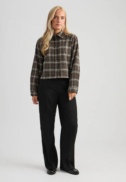 Minus - MSregine Checked Shirt - Tiramisu