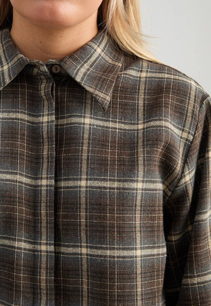 Minus - MSregine Checked Shirt - Tiramisu