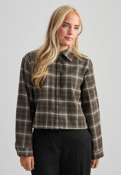 Minus - MSregine Checked Shirt - Tiramisu