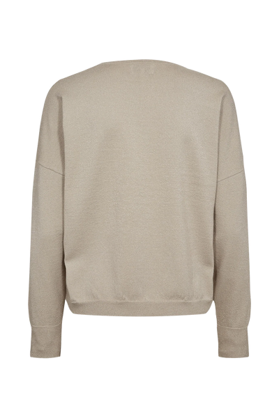 Numph - Nudayletta Lurex Pullover - Whitecap Grey