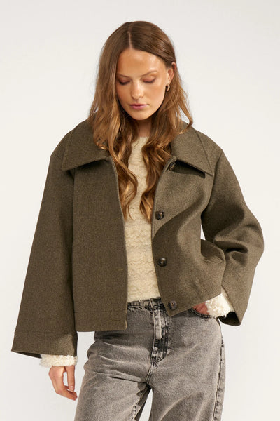 Numph - Nukimma Short Jacket - Forest Night
