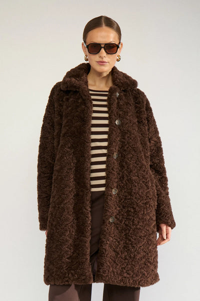 Numph - Nufurda Jacket - Black Coffee