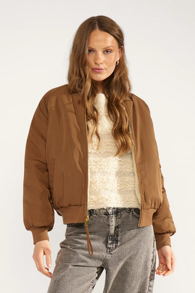 Numph - Nuetera Reversible Bomber Jacket - Dachshund