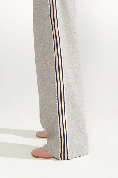 Numph - Nunathalie Wide Leg Sweatpants - Medium Grey