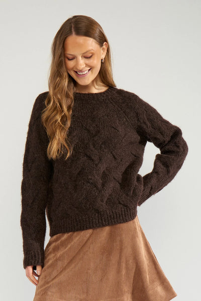 Numph - Nualmas Pullover - Black Coffee