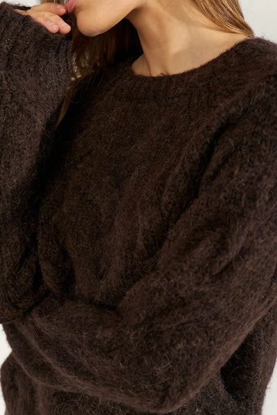 Numph - Nualmas Pullover - Black Coffee