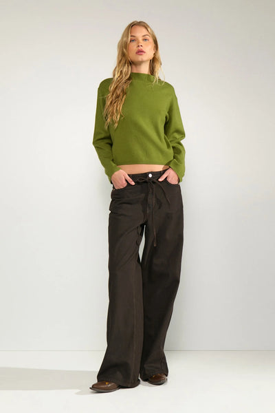Numph - Nucarma Crop Pullover - Calla Green