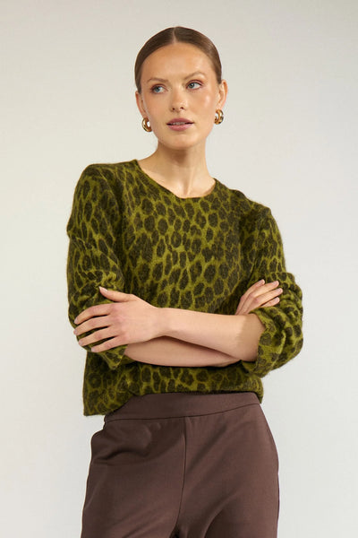 Numph - Nuriette Leo Pullover - Calla Green