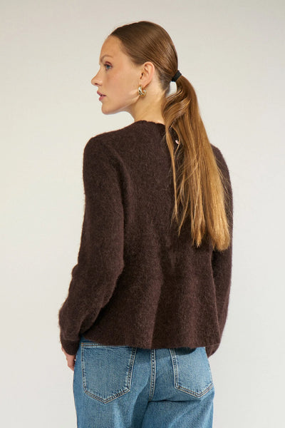 Numph - Nusuri Pelum Pullover - Black Coffee