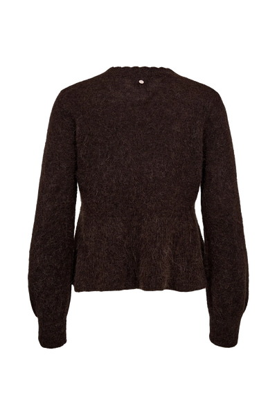 Numph - Nusuri Pelum Pullover - Black Coffee