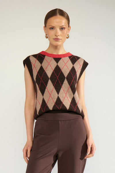 Numph - Nutikla Vest Knitwear - Goji Berry
