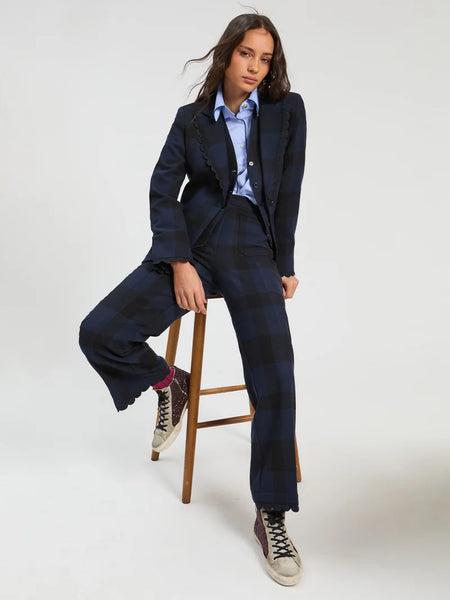 Vilagallo - Gingham Jacket - Black/Navy