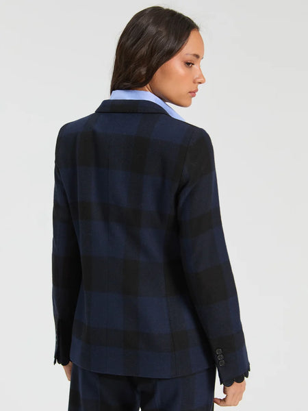 Vilagallo - Gingham Jacket - Black/Navy