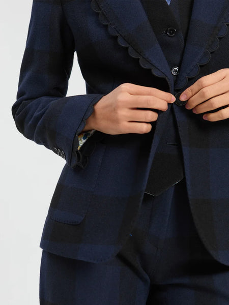 Vilagallo - Gingham Jacket - Black/Navy
