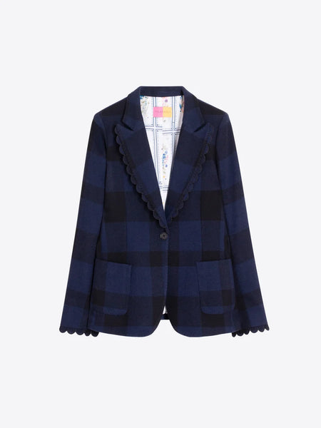 Vilagallo - Gingham Jacket - Black/Navy