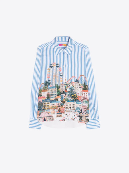 Vilagallo - City Scape Shirt - Blue/Multi