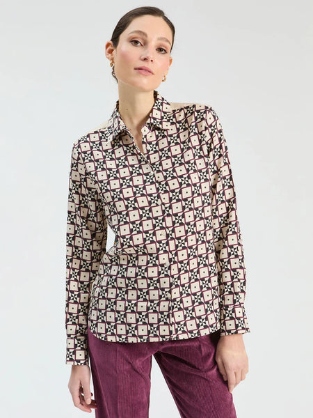Vilagallo - Geometric Shirt with Tarot prints