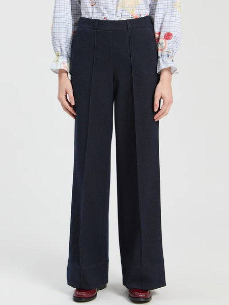 Vilagallo - Straight Leg Trouser - Navy