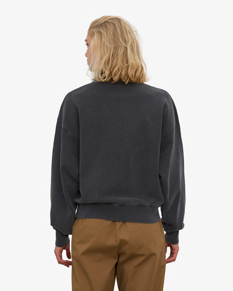Colorful Standard - Womens Quarter Zip Sweat - Faded Black