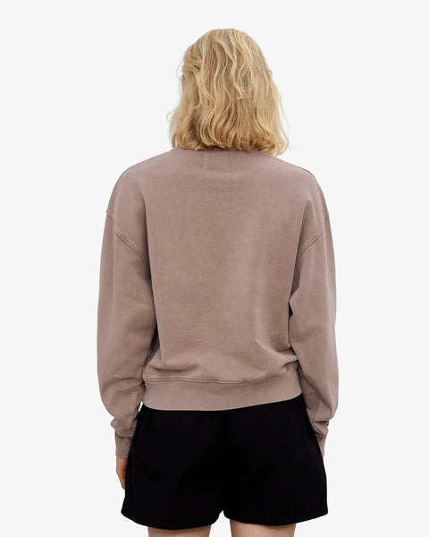 Colorful Standard - Womens Quarter Zip Sweat - Coffee Brown