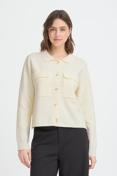 Fransa - Frita Cardigan - Whisper White