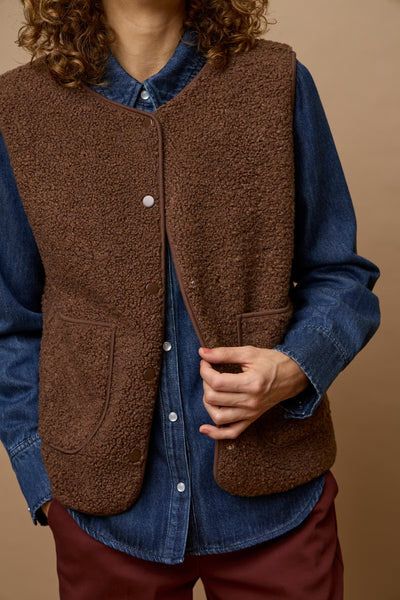 Fransa - Frgwynne Waistcoat - Rain Drum