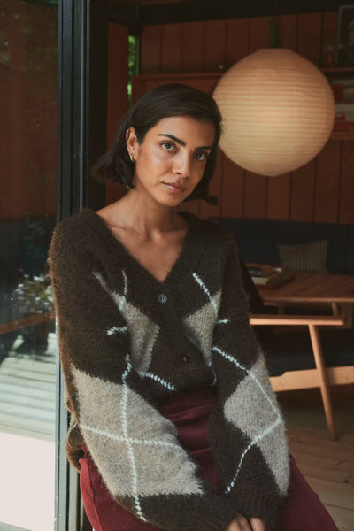 Fransa - Frcharleen Cardigan - Hot Fudge