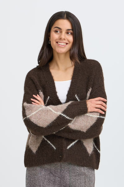 Fransa - Frcharleen Cardigan - Hot Fudge