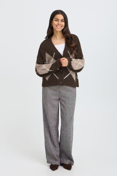 Fransa - Frcharleen Cardigan - Hot Fudge