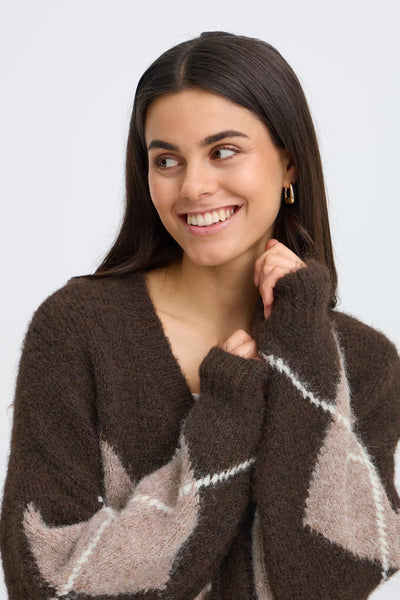 Fransa - Frcharleen Cardigan - Hot Fudge