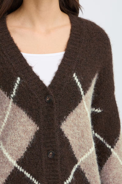 Fransa - Frcharleen Cardigan - Hot Fudge