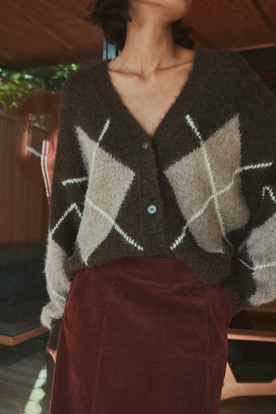 Fransa - Frcharleen Cardigan - Hot Fudge
