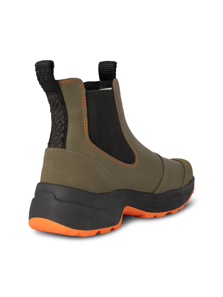 Woden - Siri Waterproof Boot - Dark Olive