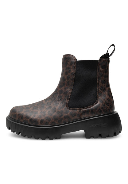 Woden - Aya Leo Waterproof Boot - Dark Leopard