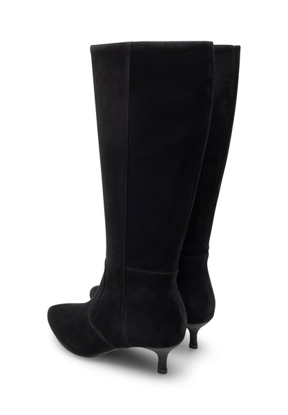 Woden - Saga High Suede Boot - Black