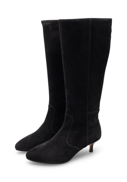 Woden - Saga High Suede Boot - Black