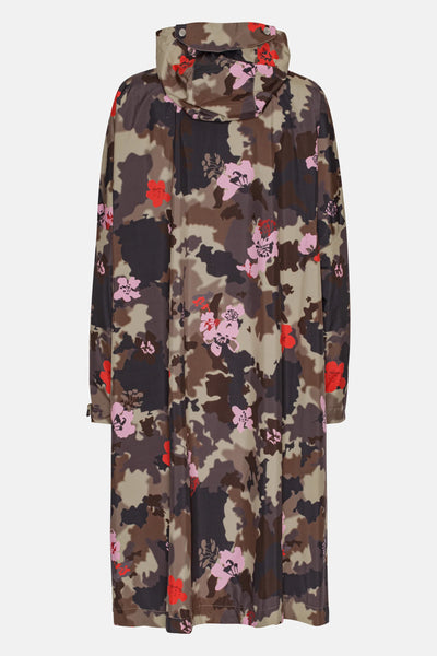 Ilse Jacobsen Waterproof Poncho - Floral Camo