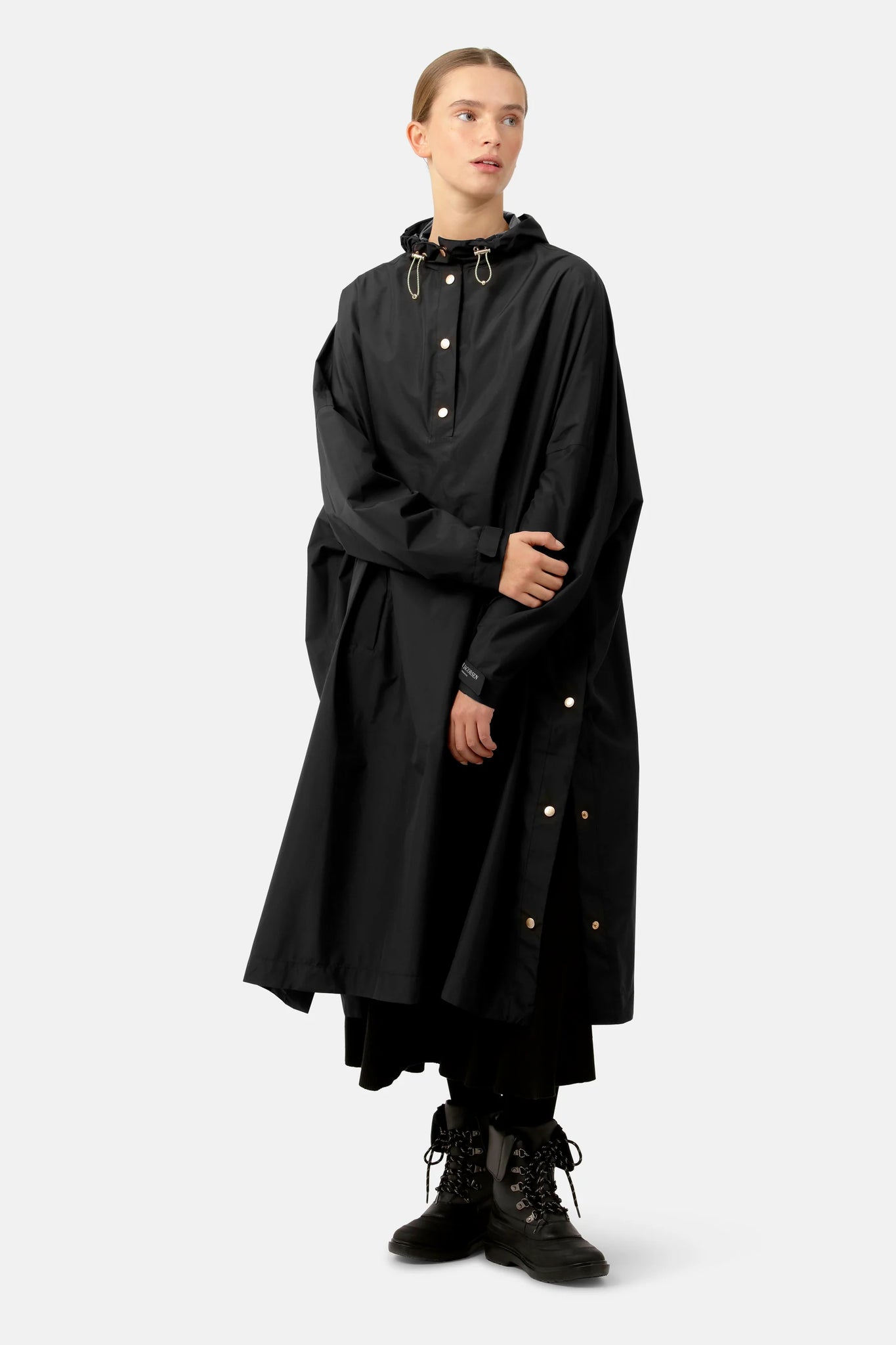 Ilse Jacobsen Waterproof Poncho - Black