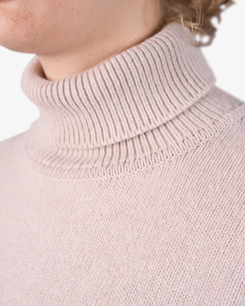 Merino Turtle Neck - Warm Taupe