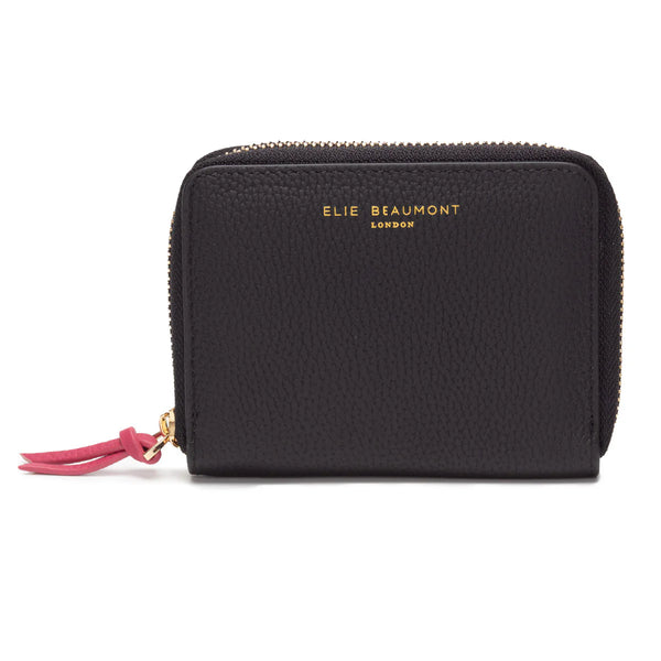 Elie Beaumont - Zipper Purse - Black/Berry