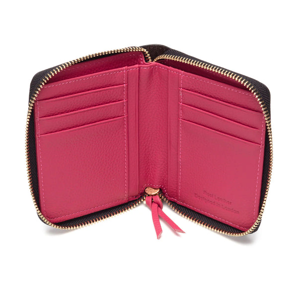Elie Beaumont - Zipper Purse - Black/Berry