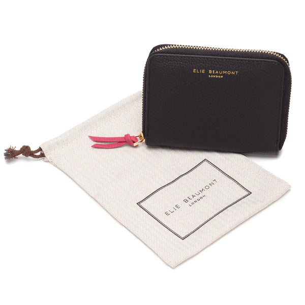 Elie Beaumont - Zipper Purse - Black/Berry