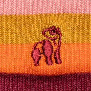 Swole Panda - Multi Fine Stripe Sock