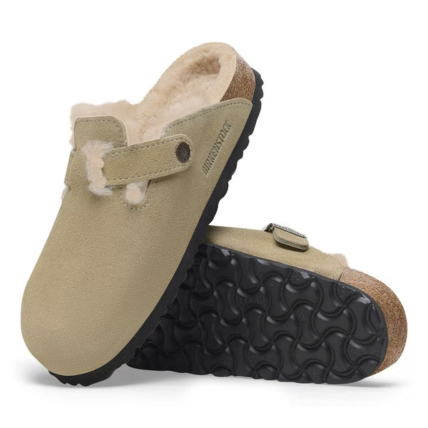 Birkenstock - Boston Shearling - Suede Taupe