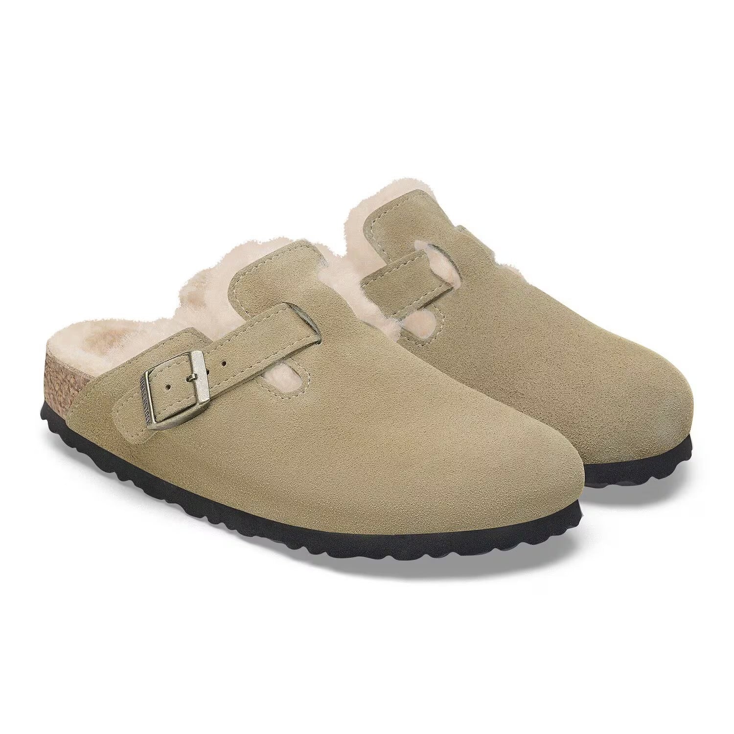 Birkenstock - Boston Shearling - Suede Taupe