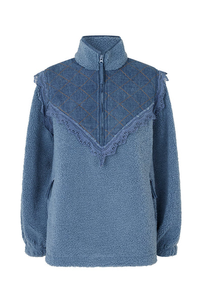 Lollys Laundry - Fall Jacket - Dusty Blue