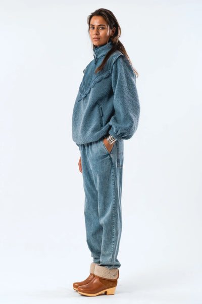 Lollys Laundry - Fall Jacket - Dusty Blue