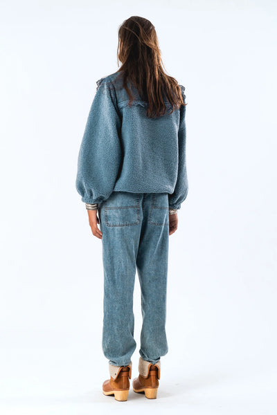 Lollys Laundry - Fall Jacket - Dusty Blue