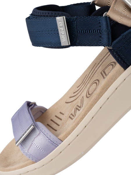 Woden - Line Sandal - Space Multi